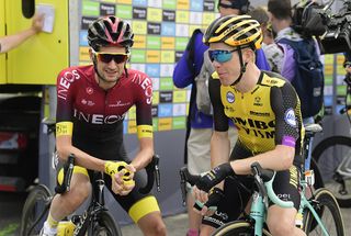 Wout Poels (Team Ineos) and Steven Kruijswijk (Jumbo-Visma)
