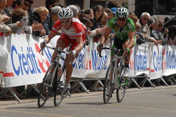 Kalle Sandell (Team Cykelcity) and Niko Eeckhout.