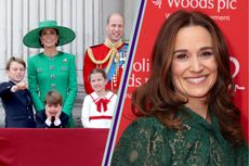 Pippa Middleton split template with Prince William, Kate Middleton, George, Charlotte and Louis