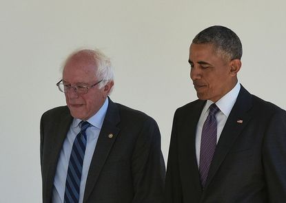 Bernie Sanders and Barack Obama. 