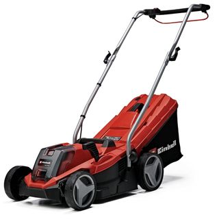 Einhell Power X-Change 18/33 Cordless Lawnmower With Battery and Charger - 18V, Brushless Motor, 33cm Cutting Width, 30L Grass Box, 5 Cutting Heights - GE-CM 18/33 Li Battery Lawn Mower