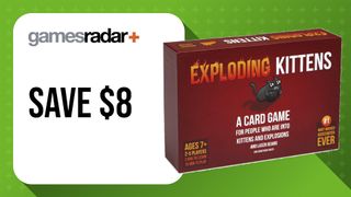 Amazon Prime Day board game sales with Exploding Kittens box