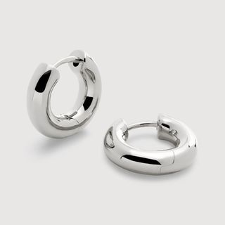 Sterling Silver Essential Click Huggie Earrings