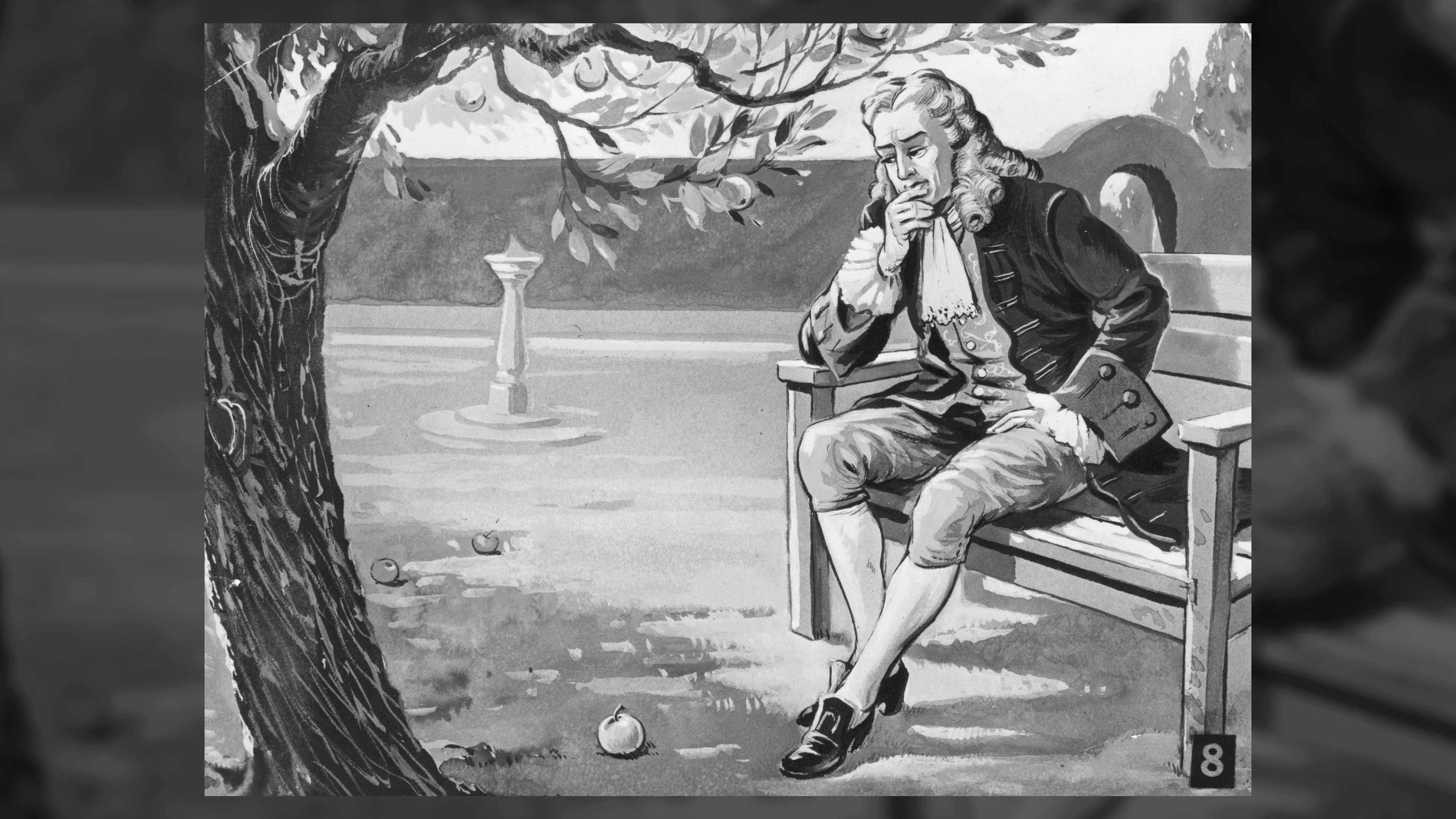 Isaac Newton and the apple