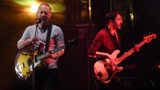 Radiohead's Thom Yorke and Colin Greenwood