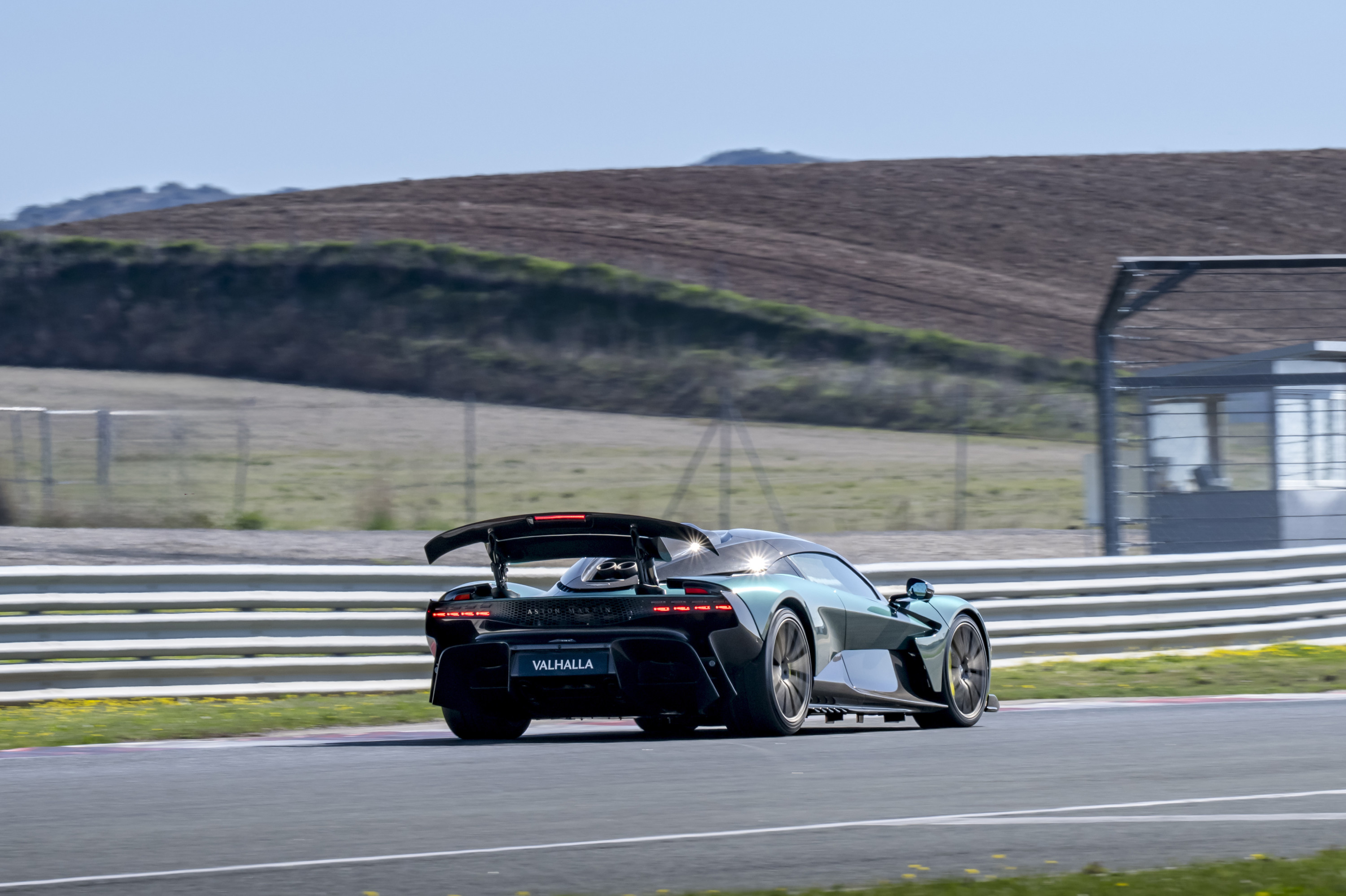 Aston Martin Valhalla on the track