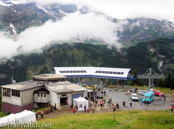 The start house atop the mountain in Champ&eacute;ry.