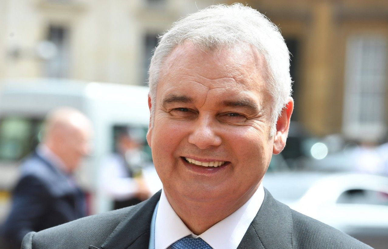 Eamonn Holmes wears his OBE (Officer of the Order of the British Empire) after it was awarded to him by Queen Elizabeth II