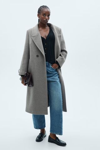 mango grey coat