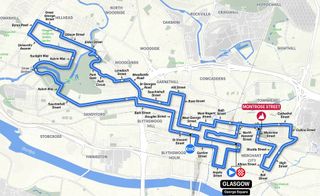 The map of the UCI Road World Championships 2023