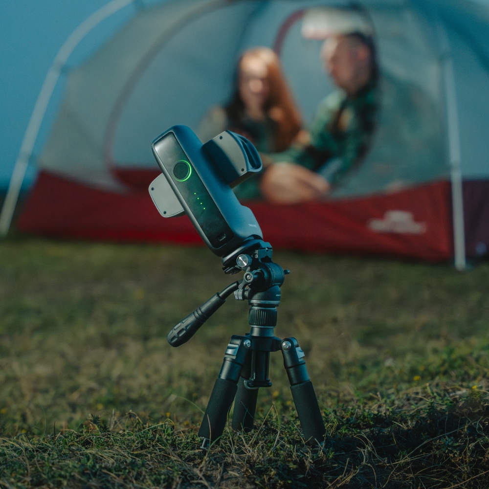 The telescope is controlled via an app