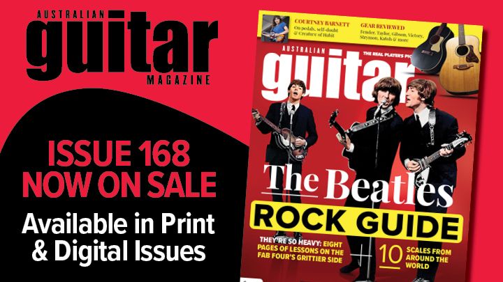 Australian Guitar #168 is on sale now, featuring The Beatles, The Eagles, Sunn o)), Courtney Barnett and more