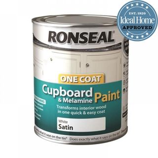 cupboard paint can with white background