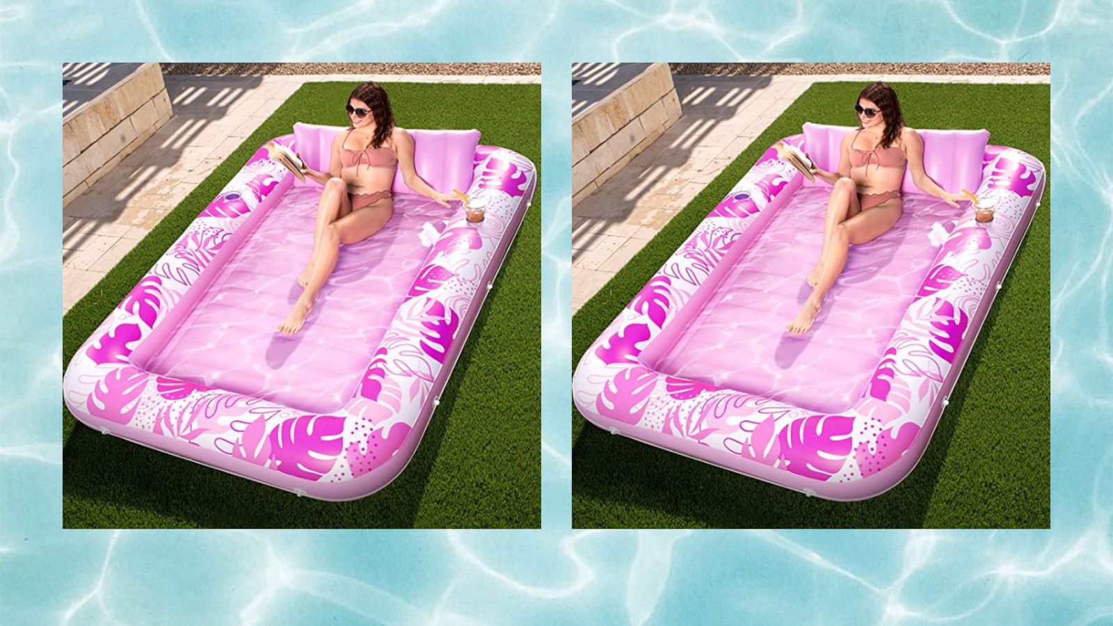 What is a TikTok inflatable tanning pool, and why is this trend blowing