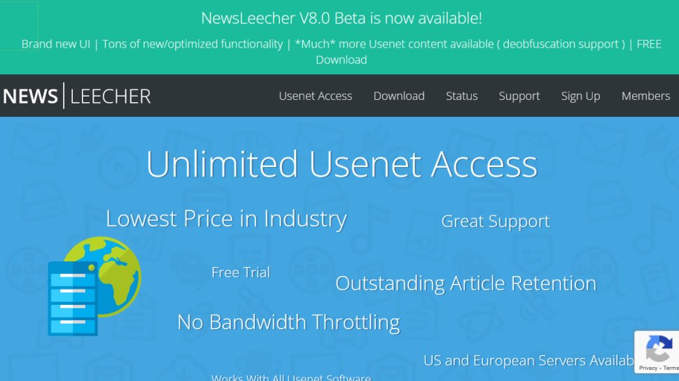 Newsleecher website screenshot (August 2025).