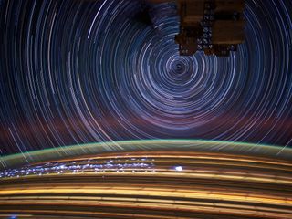 Star Trails Seen from the ISS in Swirls