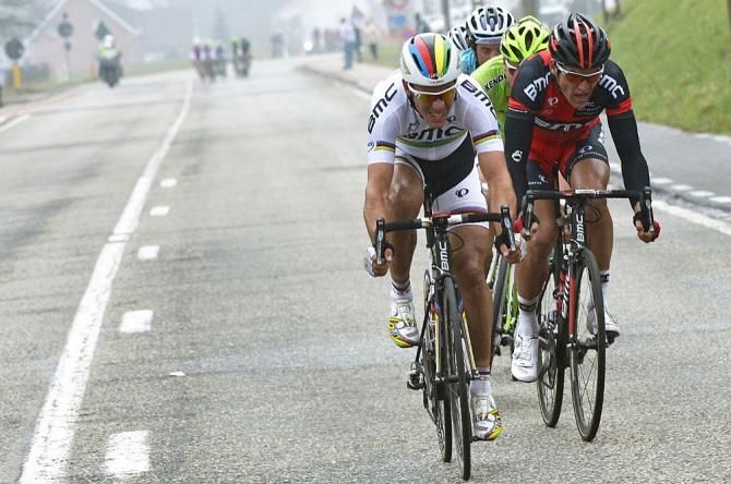 Philippe Gilbert (BMC) and Greg Van Avermaet (BMC)