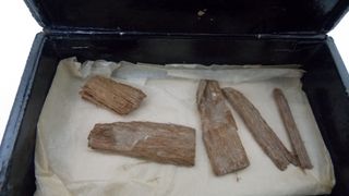 Radiocarbon dating revealed that the wood fragments were even older than the Great Pyramid.