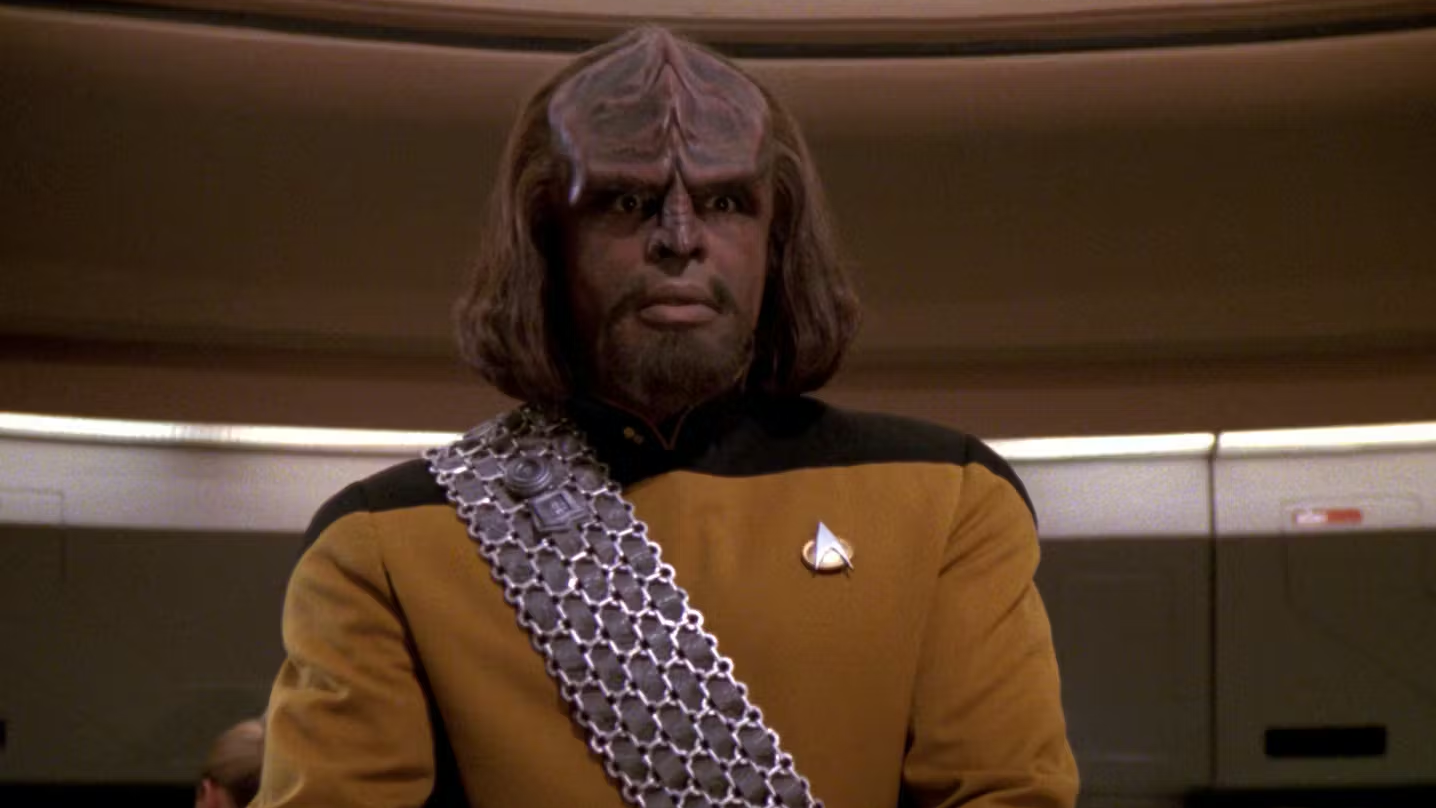 Worf from Star Trek: The Next Generation