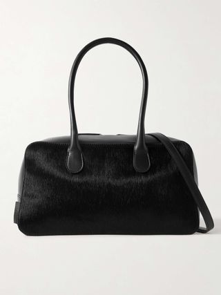 Leather and Calf Hair Tote