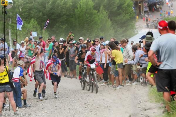 The fans were out in large numbers to watch Todd Wells and Sam Schultz battle each other.