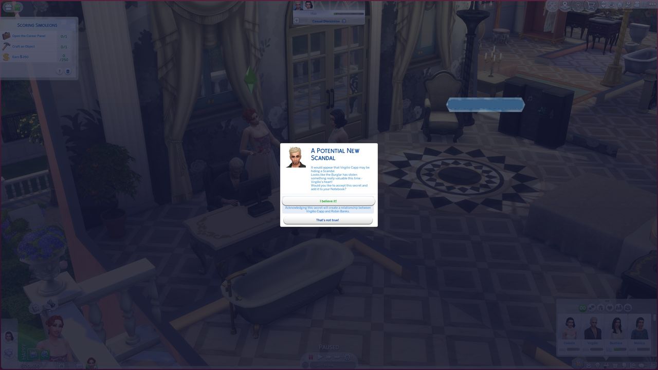 The Sims 4 Royalty &amp; Legacy preview build