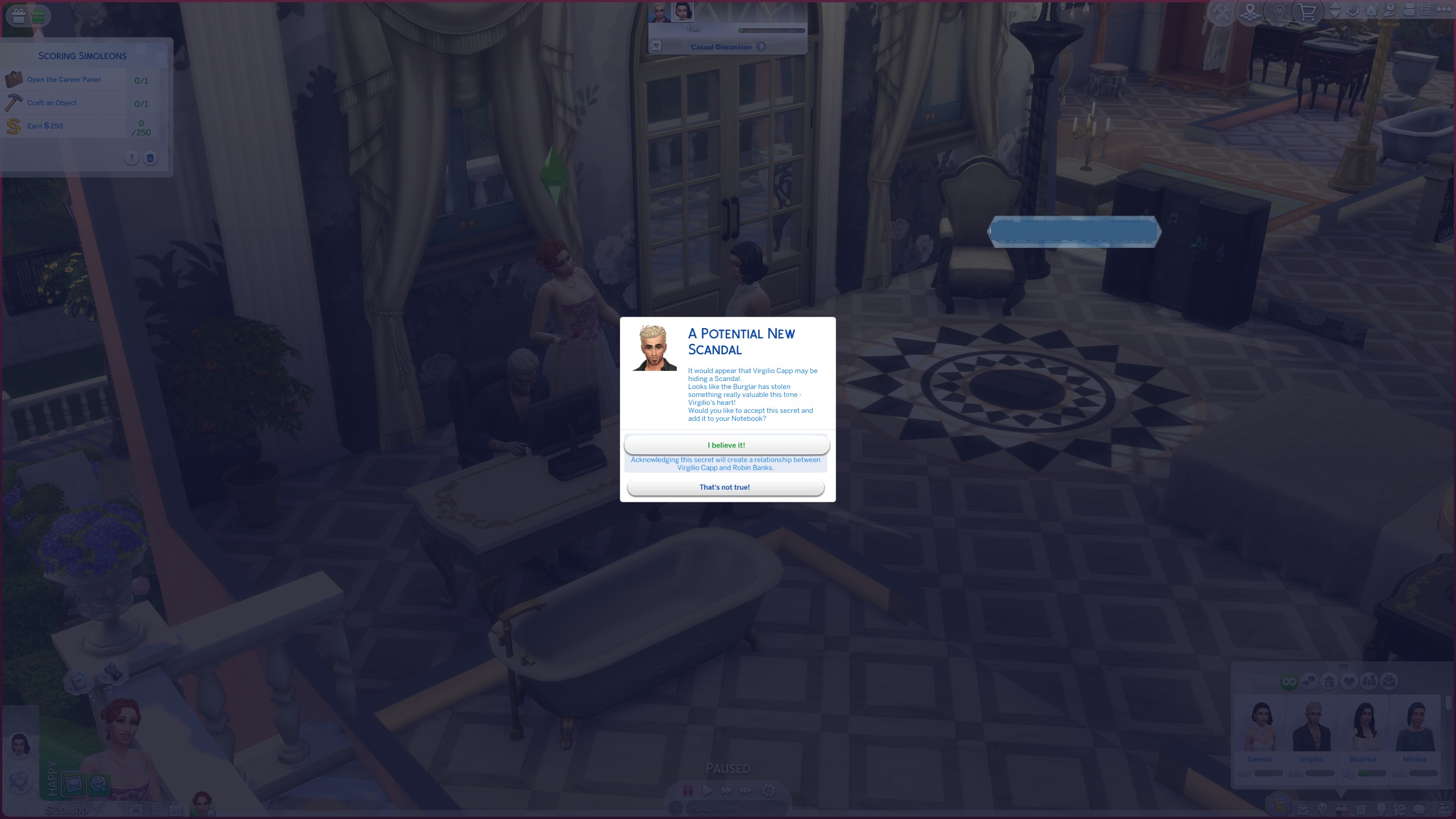 The Sims 4 Royalty & Legacy preview build