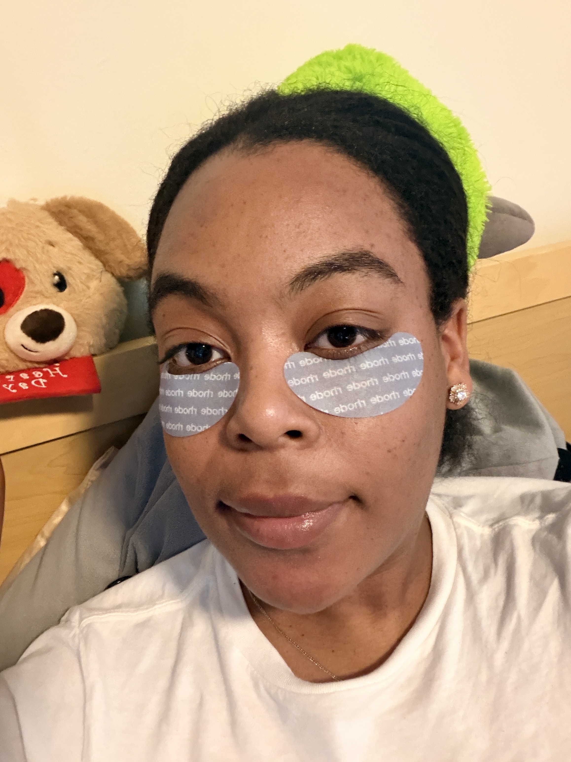 Ariel Wilson wearing the Rhode Eye Mask