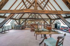 One of the two mezzanines, from which the bedrooms are accessed.