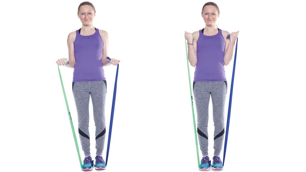 Full Body Resistance Band Workout 6 Moves To Tone At Home Fitandwell 