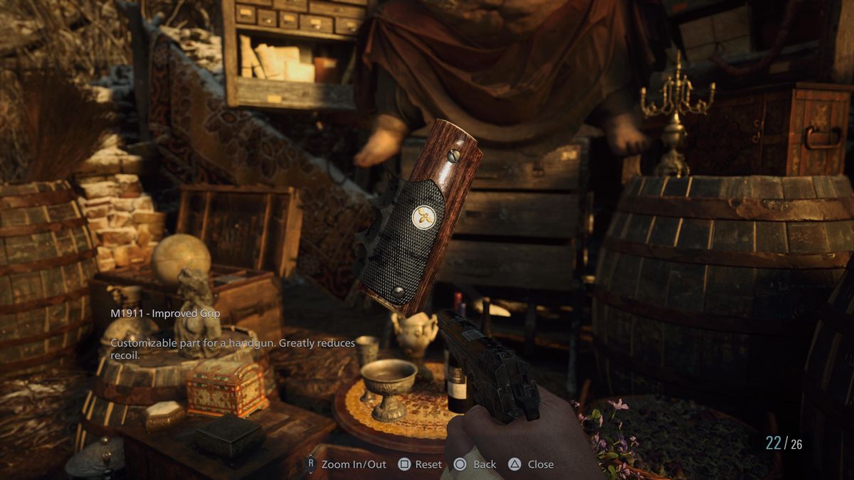 resident evil village m1911 improved grip