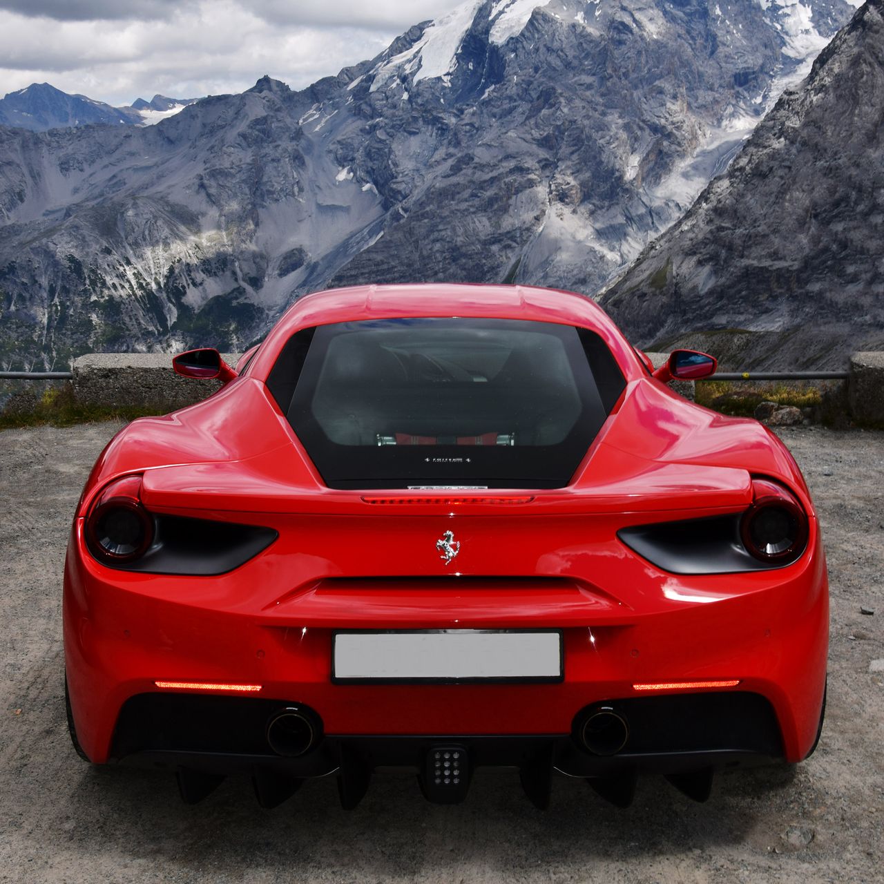 Ferrari in the Alps