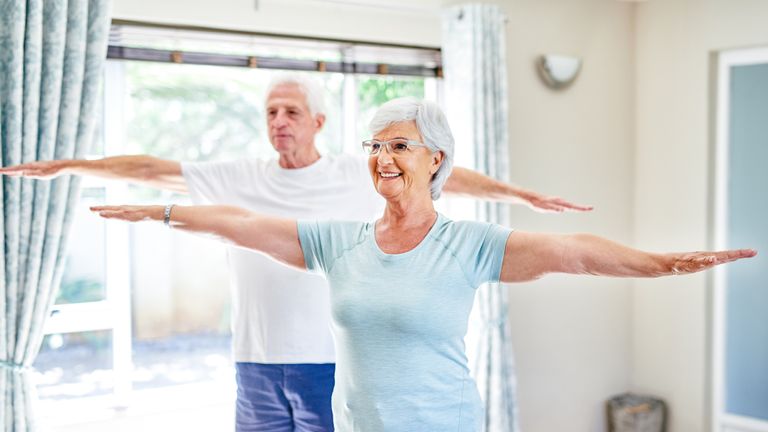 Seniors exercise