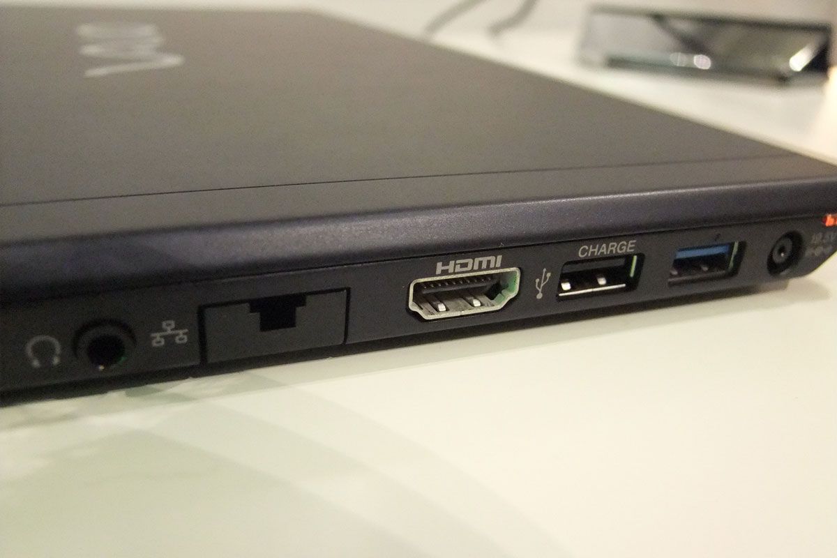 Almost all of the ports are on the right hand side of the Sony Vaio Z