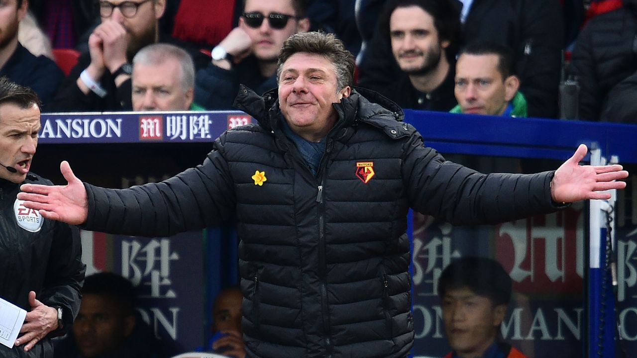 Watford manager Walter Mazzarri 