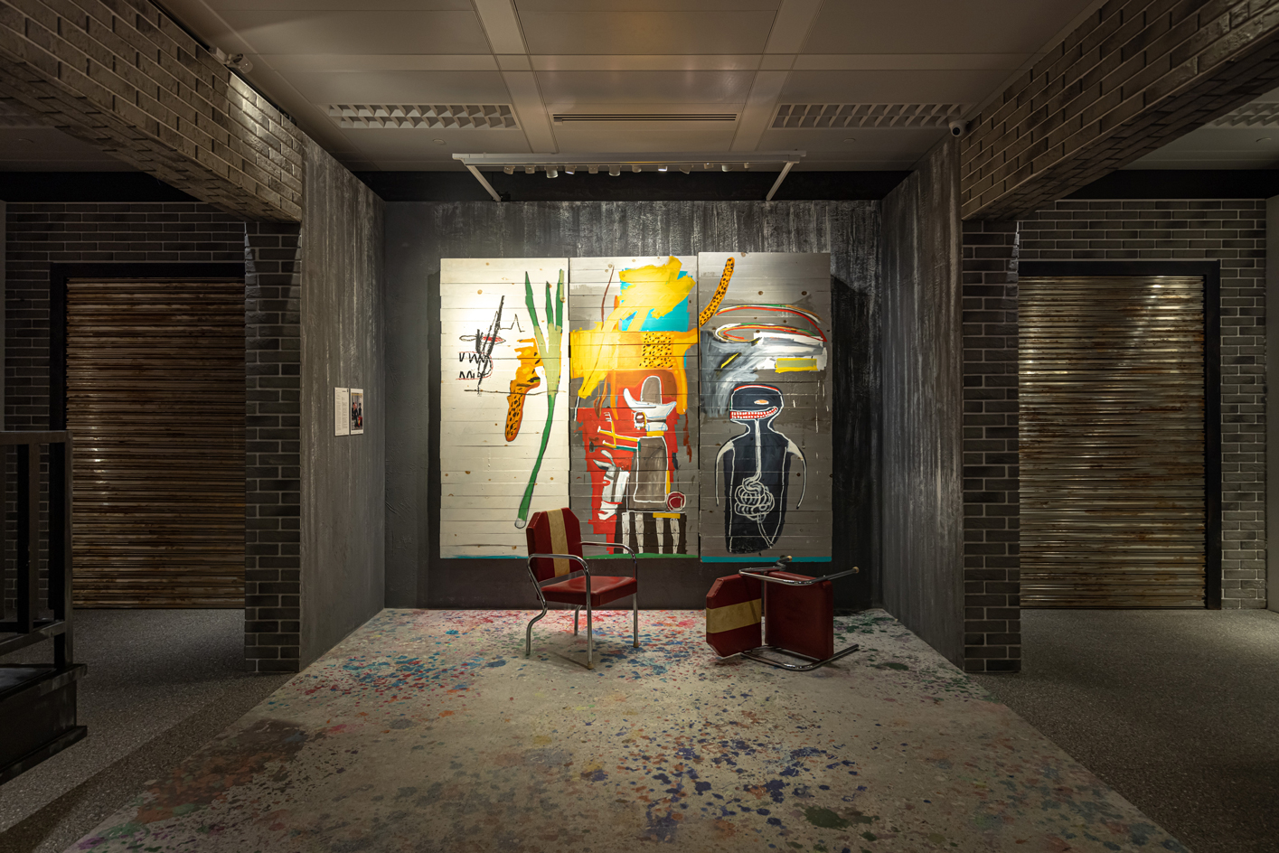 Installation view of Jean-Michel Basquiat, Untitled (1985) at K11 Atelier
