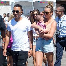 Chrissy Teigen, John Legend, and Baby Luna