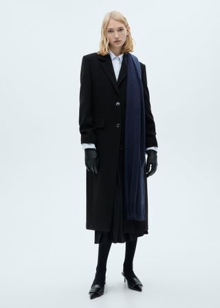 Buttoned Wool Coat - Women | Mango United Kingdom