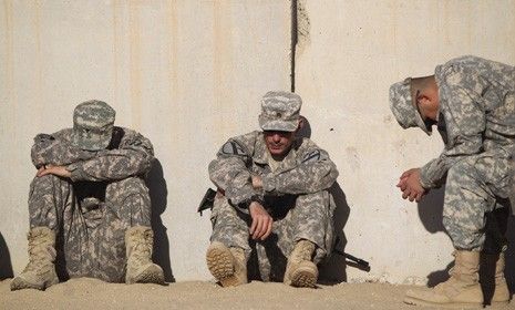 American soldiers in Kuwait after leaving Iraq: The last U.S. troops exited Iraq over the weekend, effectively ending the war that George W. Bush started in 2003.