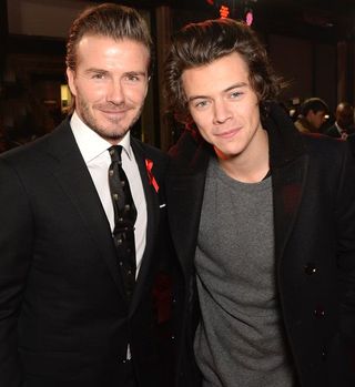 David Beckham and Harry Styles