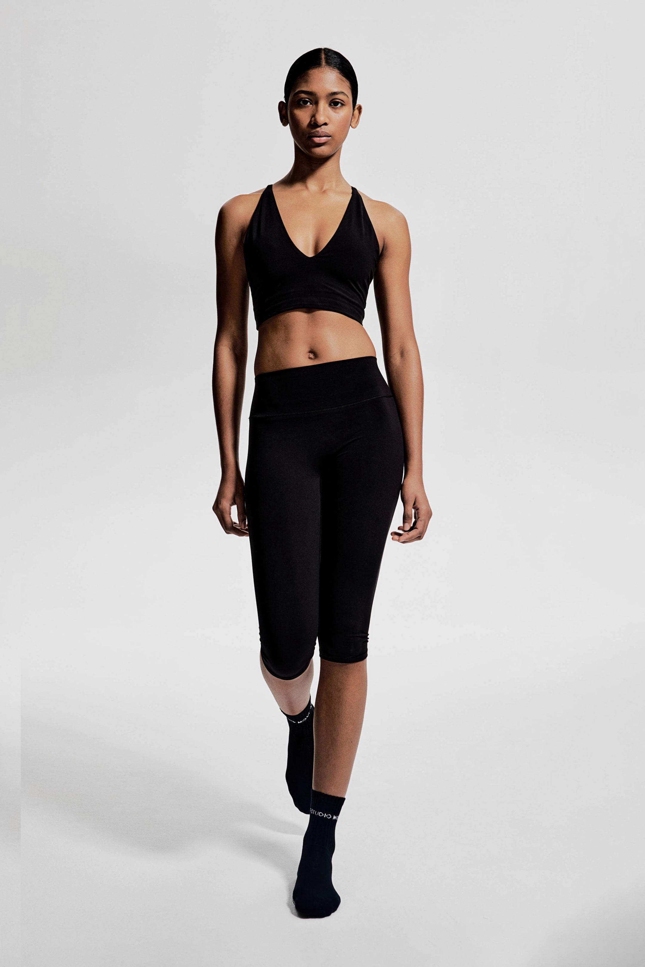 Capri Sports Leggings With Softmove&amp;trade; - Black