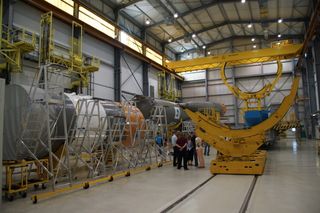 Soyuz Launch Vehicle Prepared for Gaia Spacecraft
