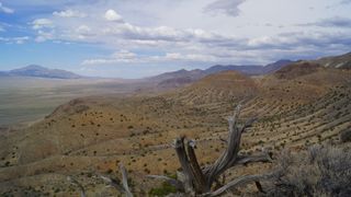 Scenic view of the area in the Augusta Mountains where we conducted the excavation.