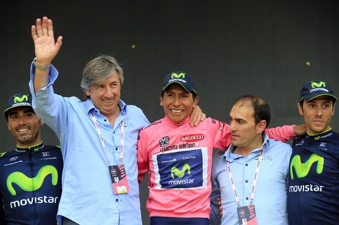 Movistar joins Nairo Quintana on the podium