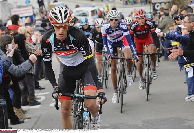 Andy Schleck in the 2012 Liege-Bastogne-Liege