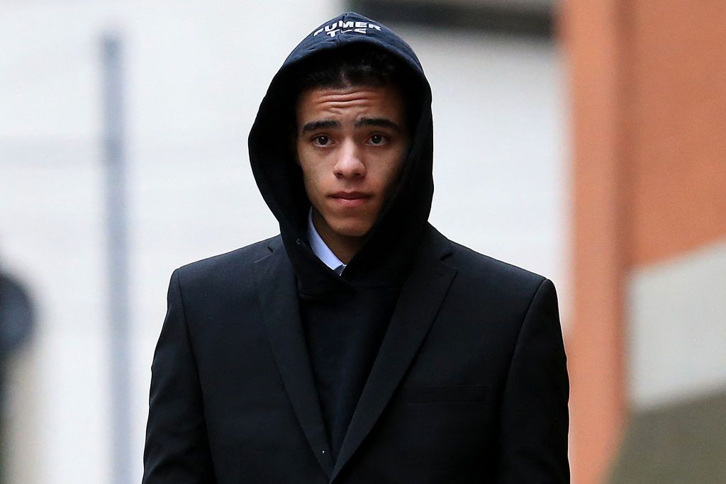 Mason Greenwood attends court in November 2022