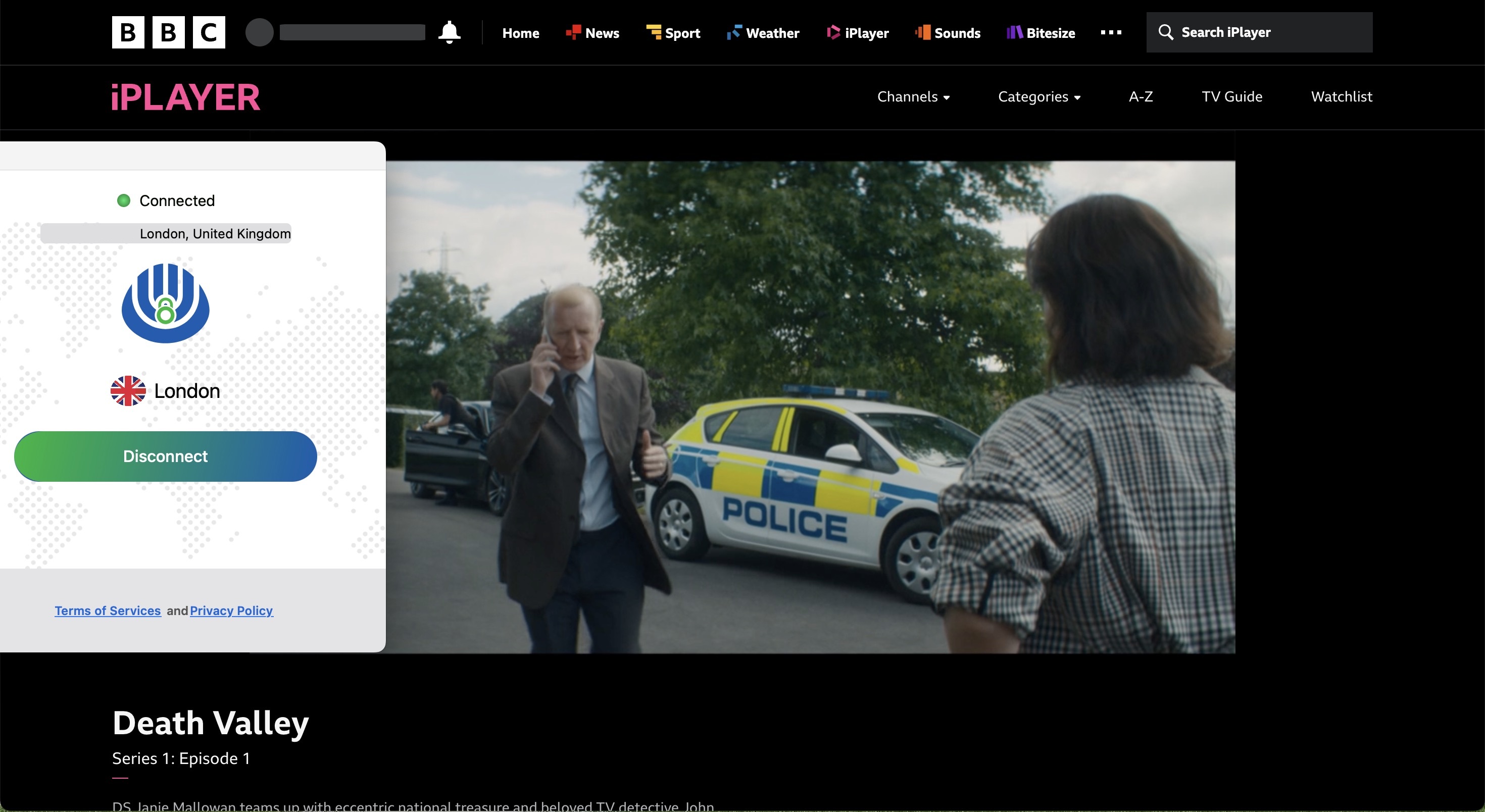 OysterVPN BBC iPlayer