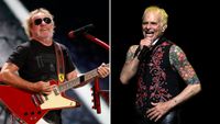 Sammy Hagar and David Lee Roth performing with their respective solo bands