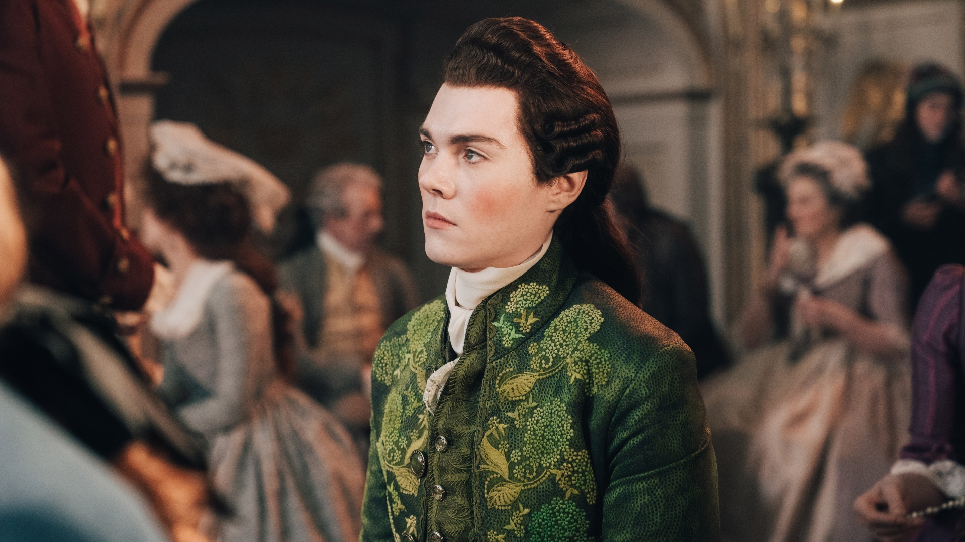 Provence looks to the side in Marie Antoinette