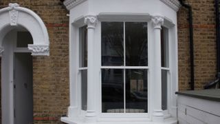 Victorian timber sash window